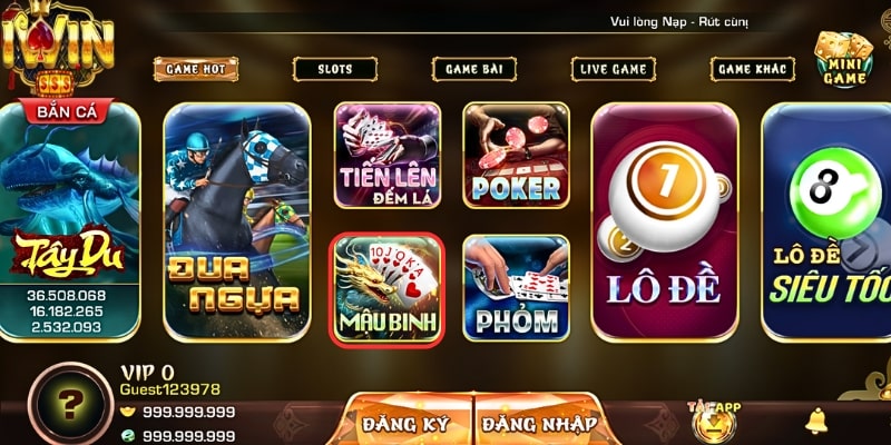 Anh em chọn vào tựa game Mậu binh để bắt đầu trải nghiệm